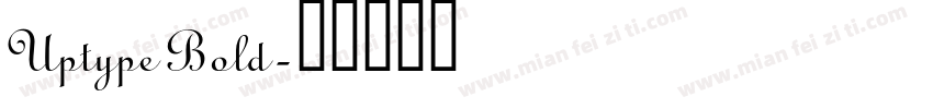 Uptype Bold字体转换
